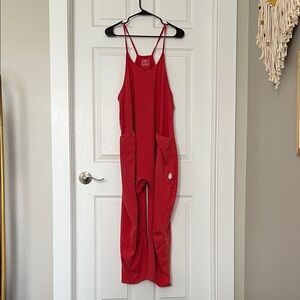 FP Movement by Free People Coral Watermelon Jumpsuit